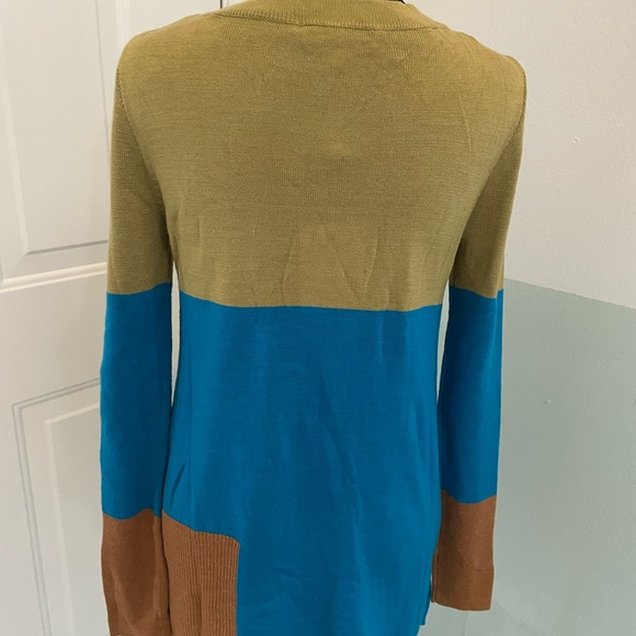 Vero Moda blue and green knitted sweater size S - Picture 3 of 8